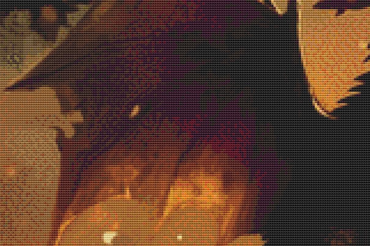 A Golden Celebration counted cross stitch pattern by Serr.Kai A Quill & Ink