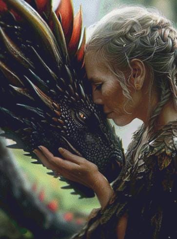 Growing Old Together (Max Color) counted cross stitch pattern by Serr.Kai A Quill & Ink