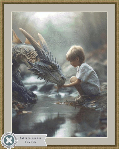 Stopping for a Drink counted cross stitch pattern by Serr.Kai A Quill & Ink