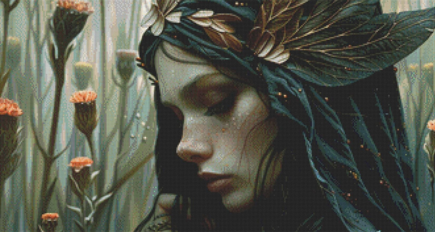 Fairy of the Dark counted cross stitch pattern by Serr.Kai A Quill & Ink