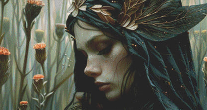 Fairy of the Dark counted cross stitch pattern by Serr.Kai A Quill & Ink