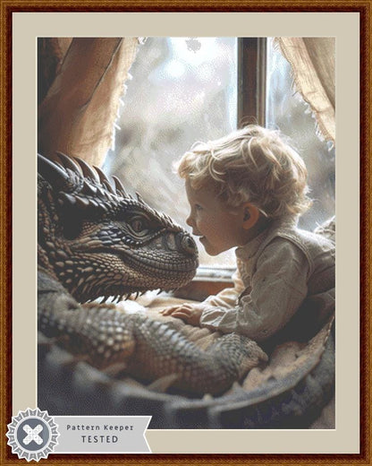 Young Friends counted cross stitch pattern by Serr.Kai A Quill & Ink