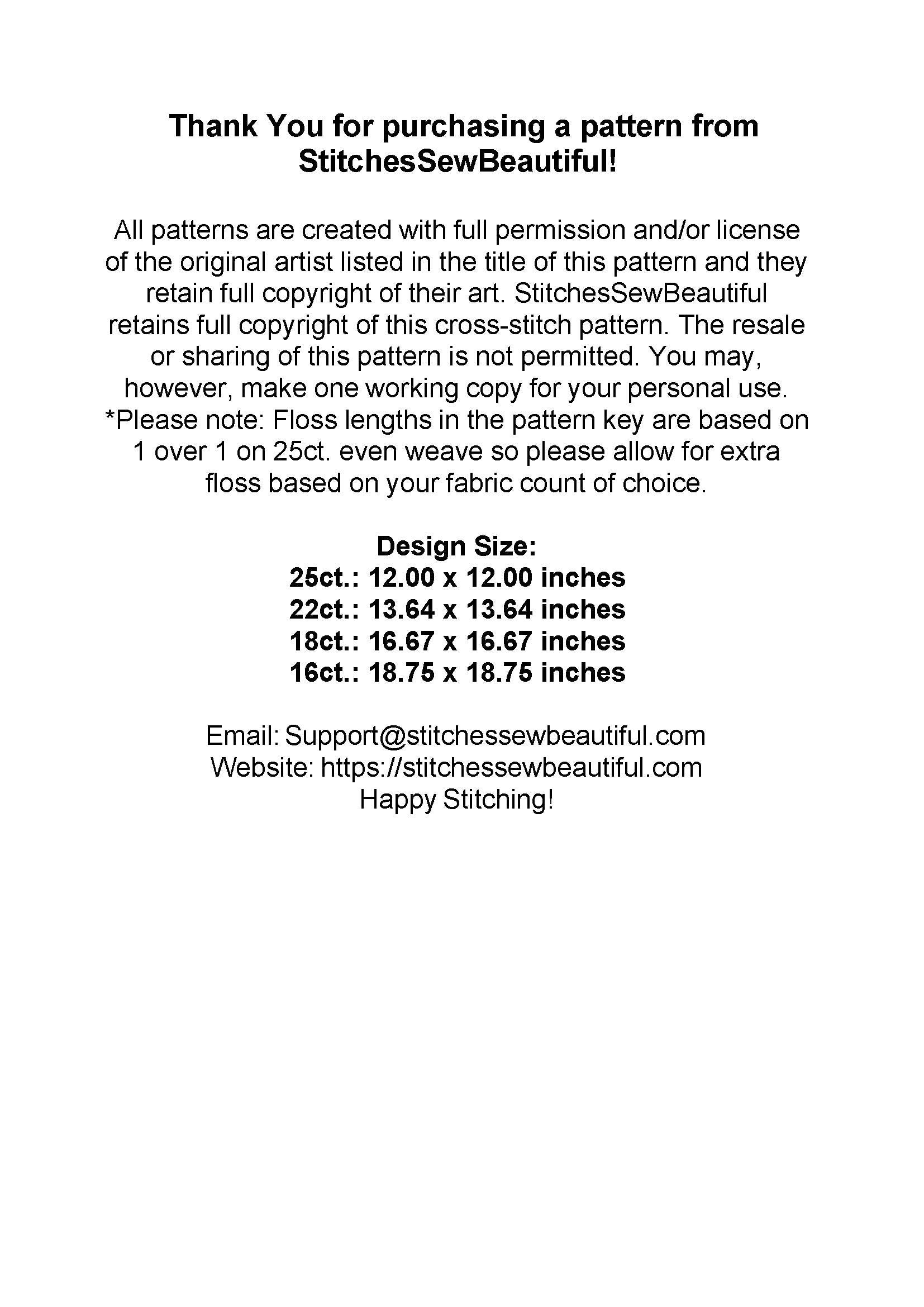 Little Polka Dot Witch full coverage counted cross stitch pattern by FantasyADigitals