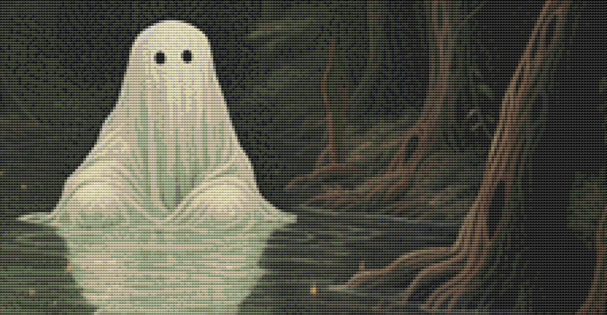 Ghost in The Bog cross stitch pattern by Serr.Kai A Quill & Ink
