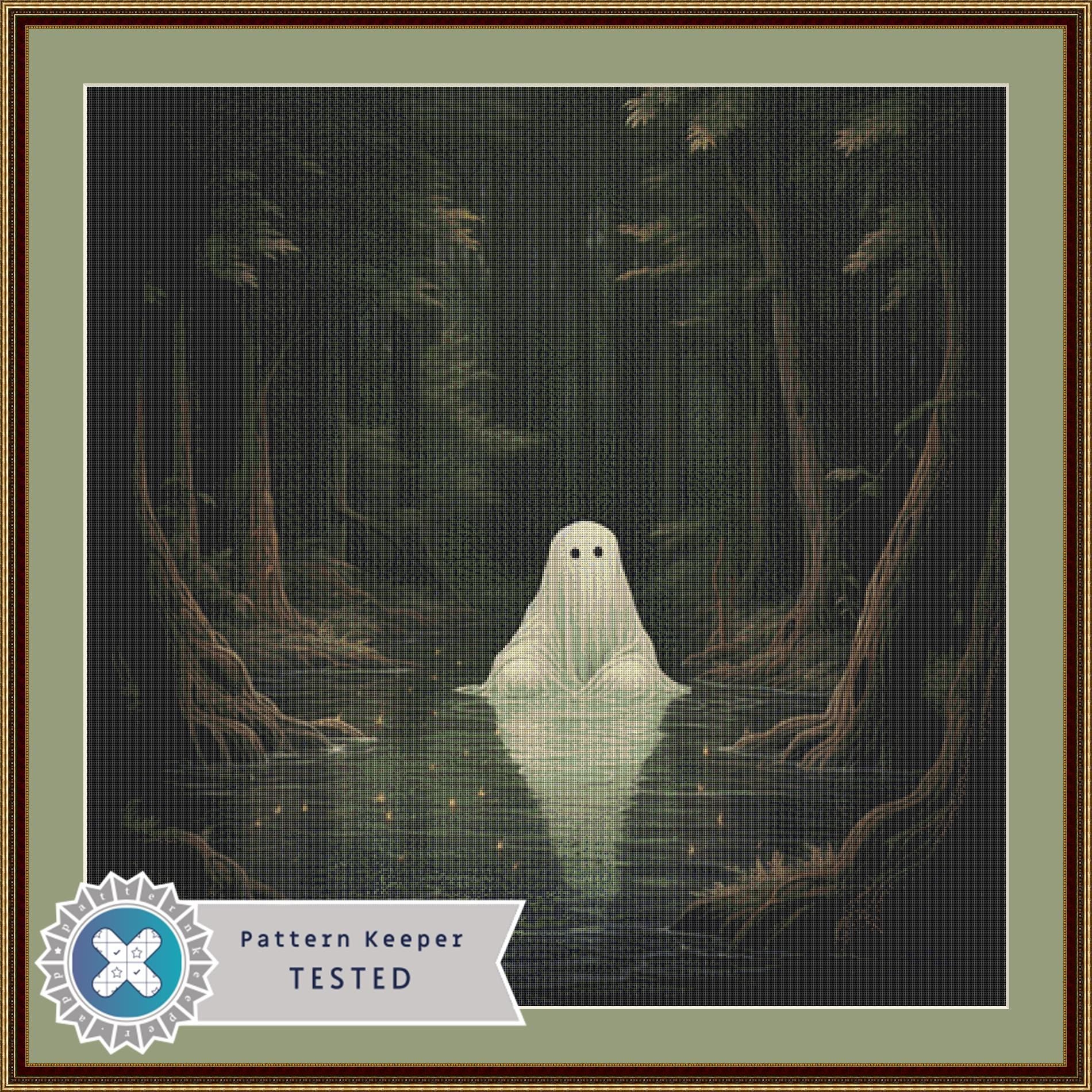 Ghost in The Bog cross stitch pattern by Serr.Kai A Quill & Ink