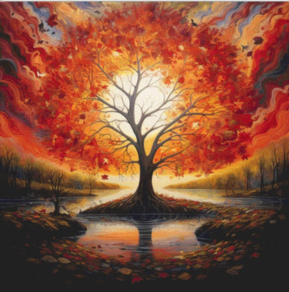 Autumn Equinox cross stitch pattern by Serr.Kai A Quill & Ink