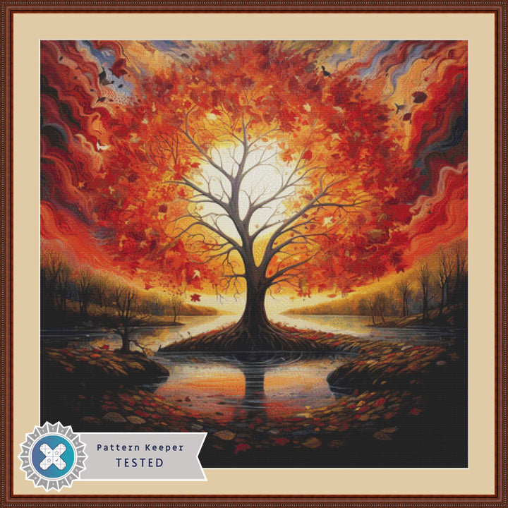 Autumn Equinox cross stitch pattern by Serr.Kai A Quill & Ink