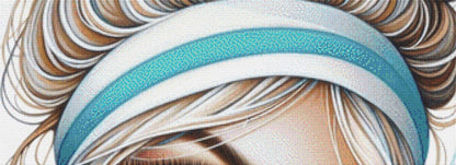 Blue Eyes counted cross stithc pattern by Ingrid Jean