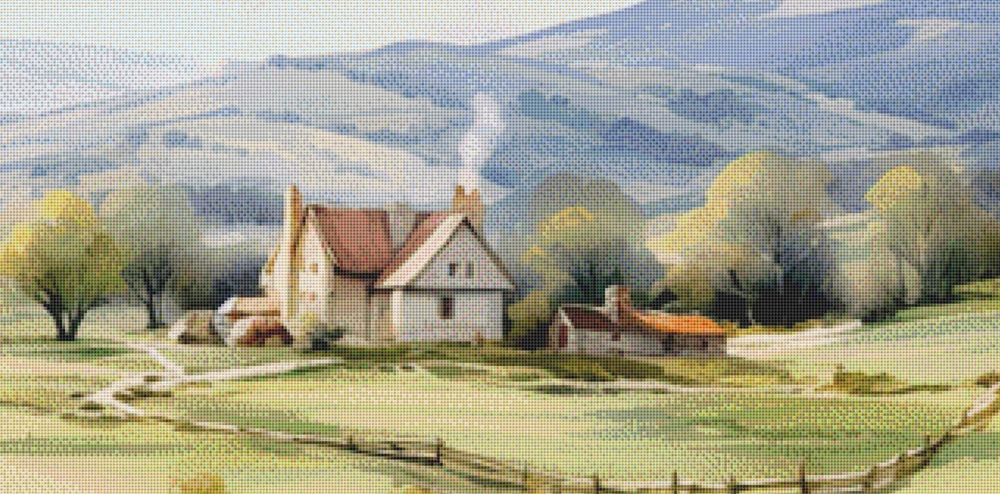 Blissful Solitude (Max Size/Color) counted cross stitch pattern by Liededrom