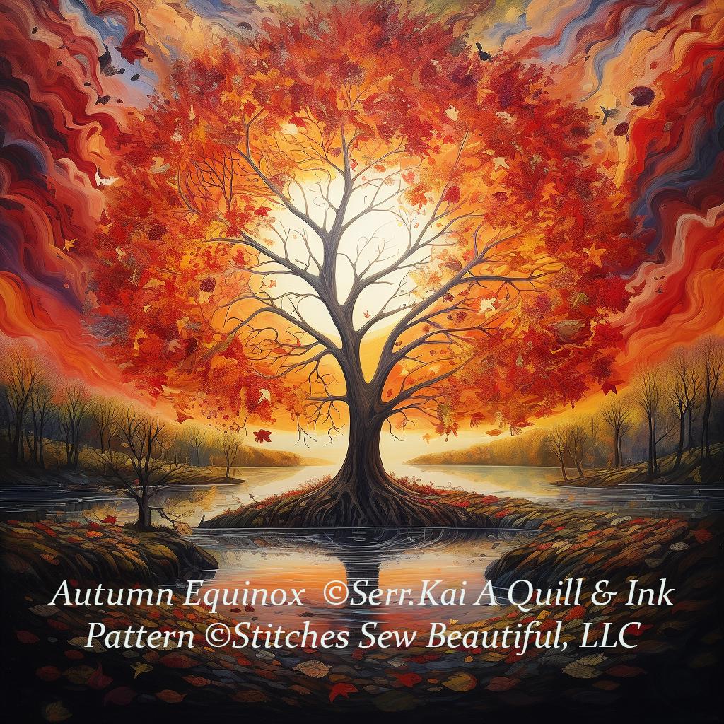 Autumn Equinox cross stitch pattern by Serr.Kai A Quill & Ink
