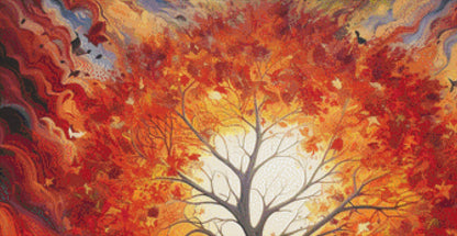 Autumn Equinox cross stitch pattern by Serr.Kai A Quill & Ink