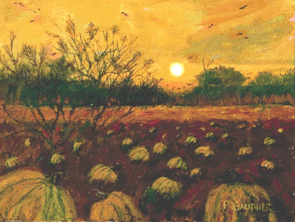 Pumpkin Patch counted cross stitch pattern by Patrick Gauthier