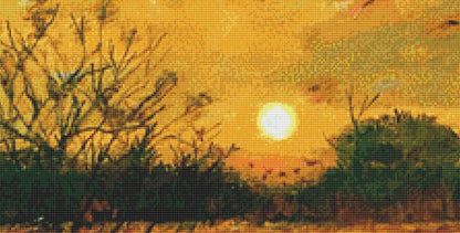 Pumpkin Patch counted cross stitch pattern by Patrick Gauthier