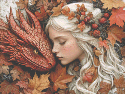 Leaves and Baubles cross stitch pattern by Serr.Kai A Quill & Ink