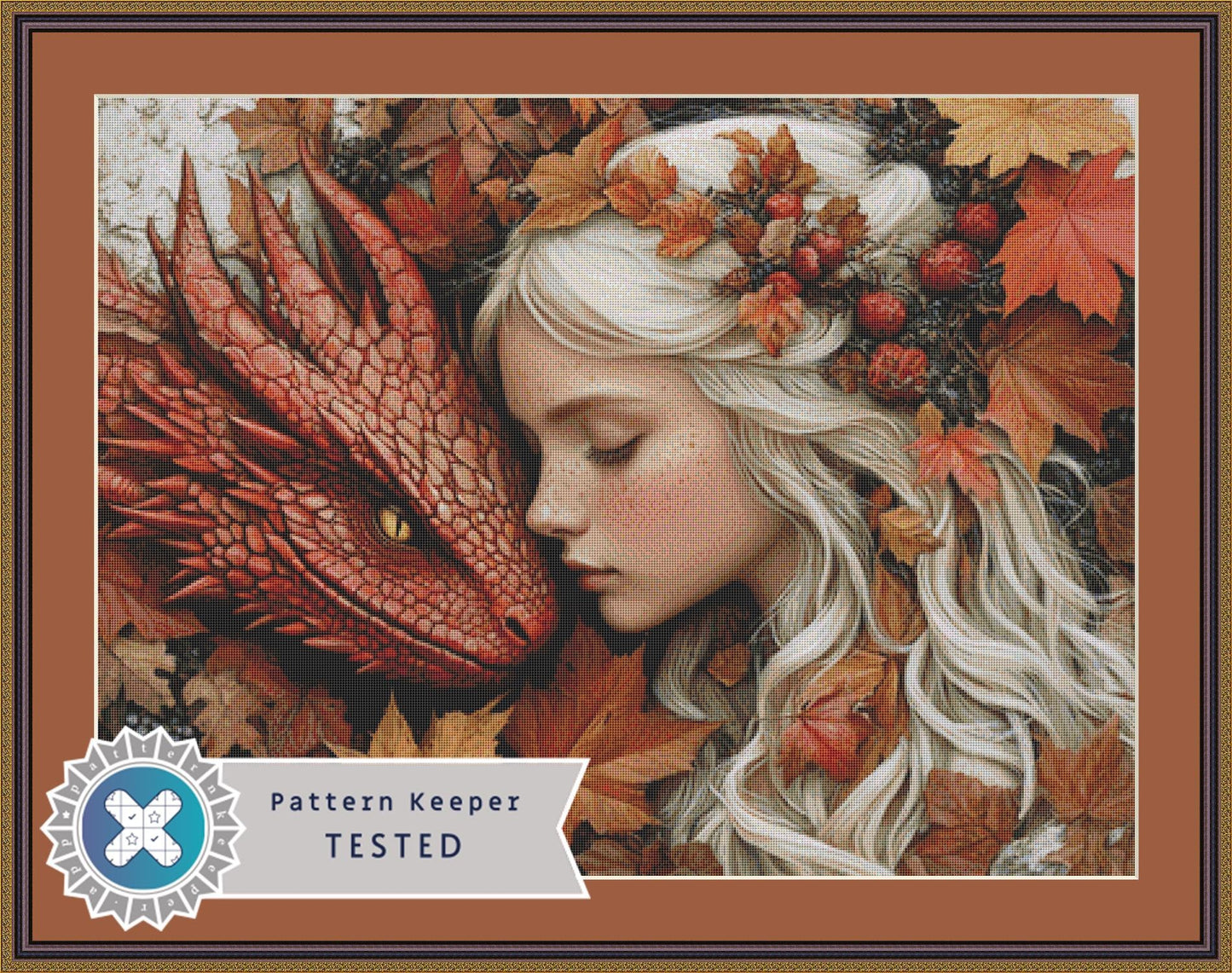 Leaves and Baubles cross stitch pattern by Serr.Kai A Quill & Ink