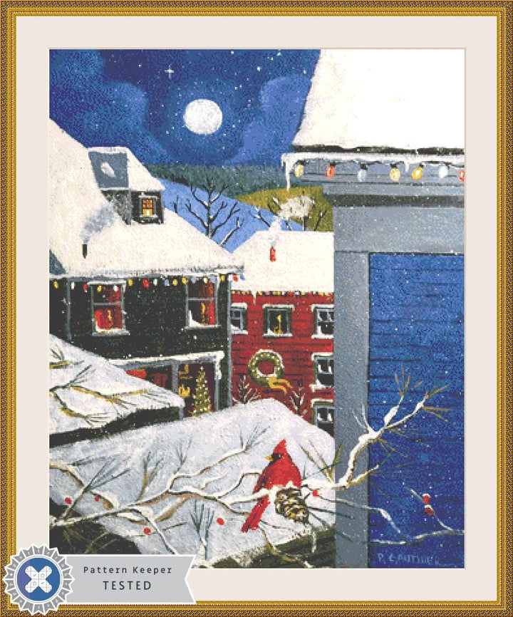 Night before Christmas counted cross stitch pattern by Patrick Gauthier