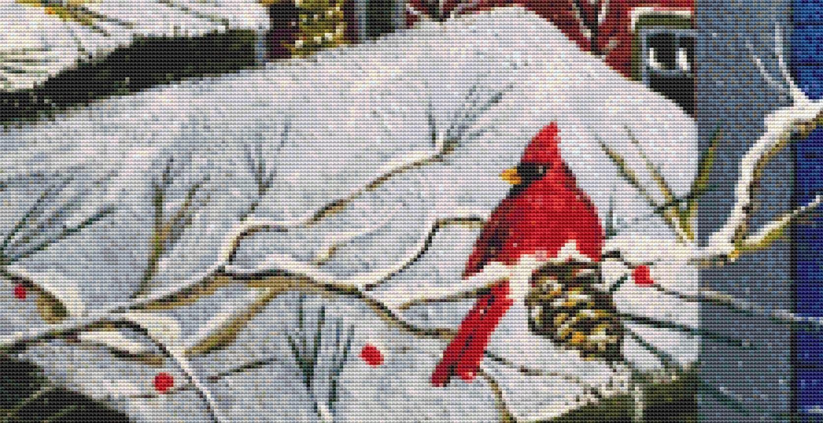 Night before Christmas counted cross stitch pattern by Patrick Gauthier