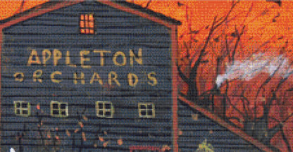 Hayriders Halloween counted cross stitch pattern by Patrick Gauthier