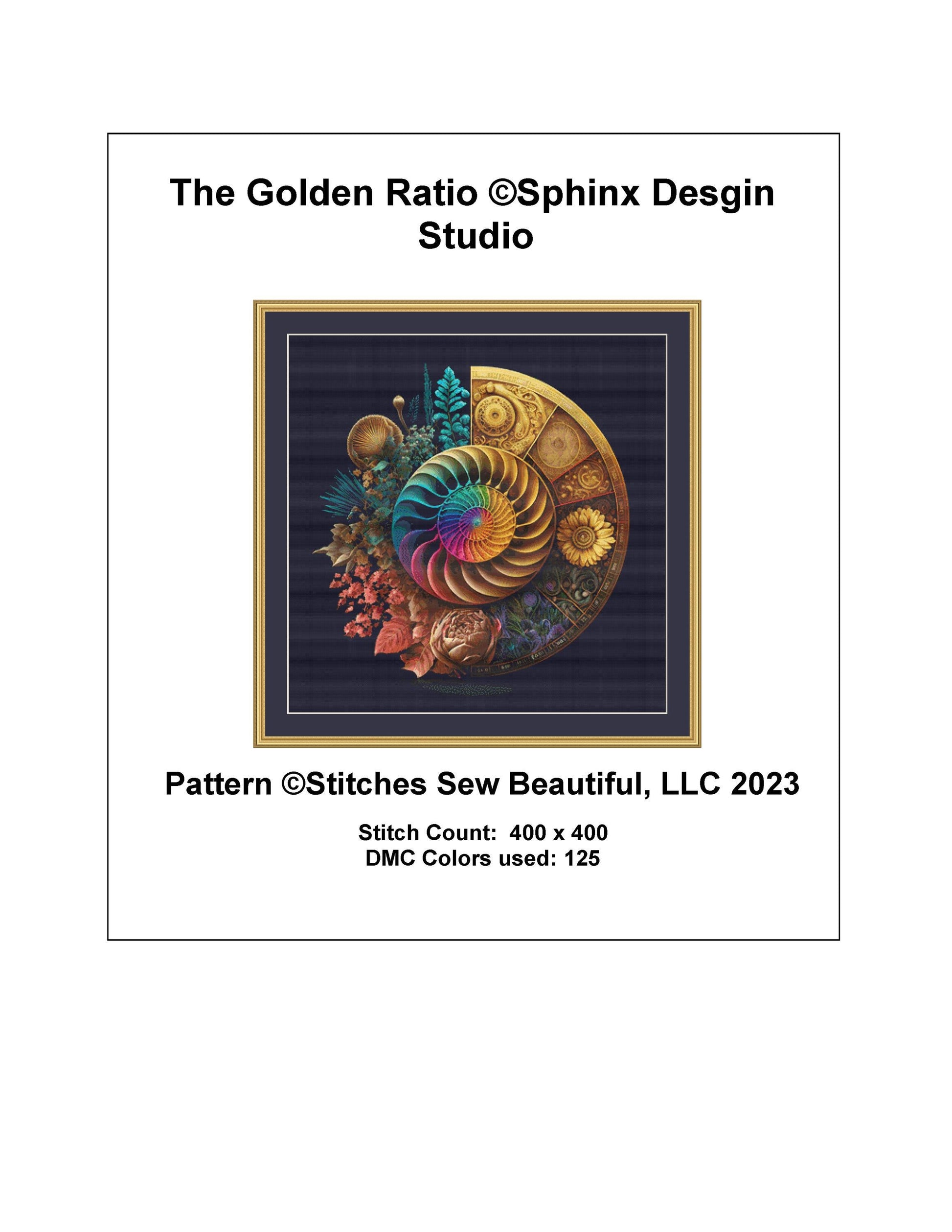 The Golden Ratio cross stitch pattern by SphinxDesignStudio