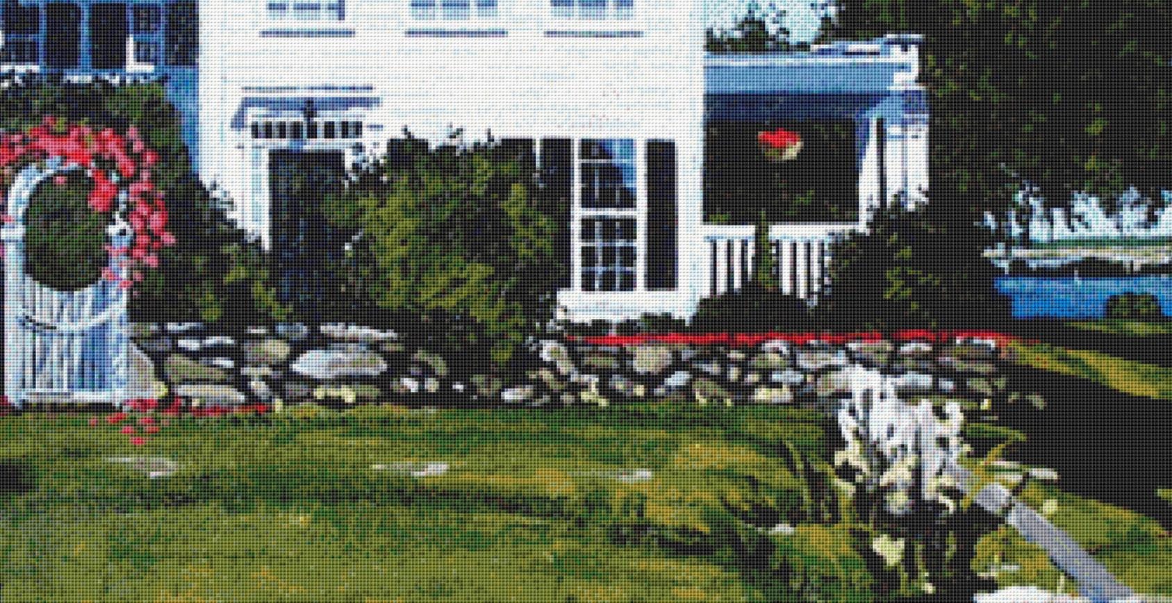 Spring in Mystic counted cross stitch pattern by Patrick Gauthier