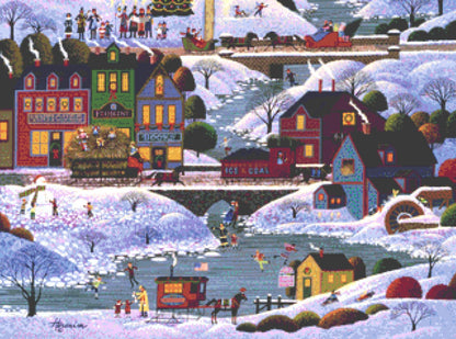 New England Christmas counted cross stitch pattern by Heronim/Ansada Licensing Group, LLC