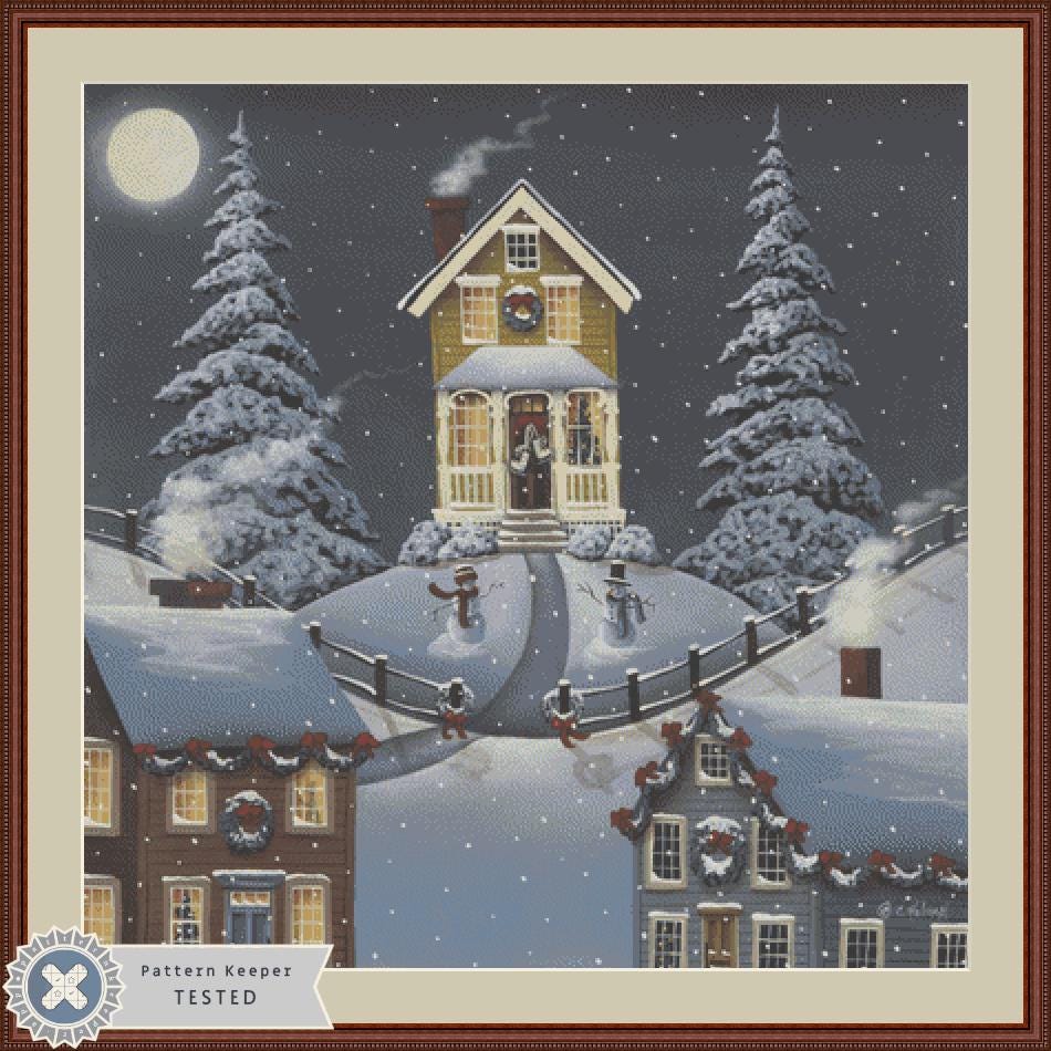 Christmas on Hickory Hill counted cross stitch pattern by Catherine Holman/Ansada Art Licensing Group, LLC