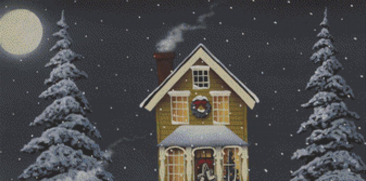 Christmas on Hickory Hill counted cross stitch pattern by Catherine Holman/Ansada Art Licensing Group, LLC