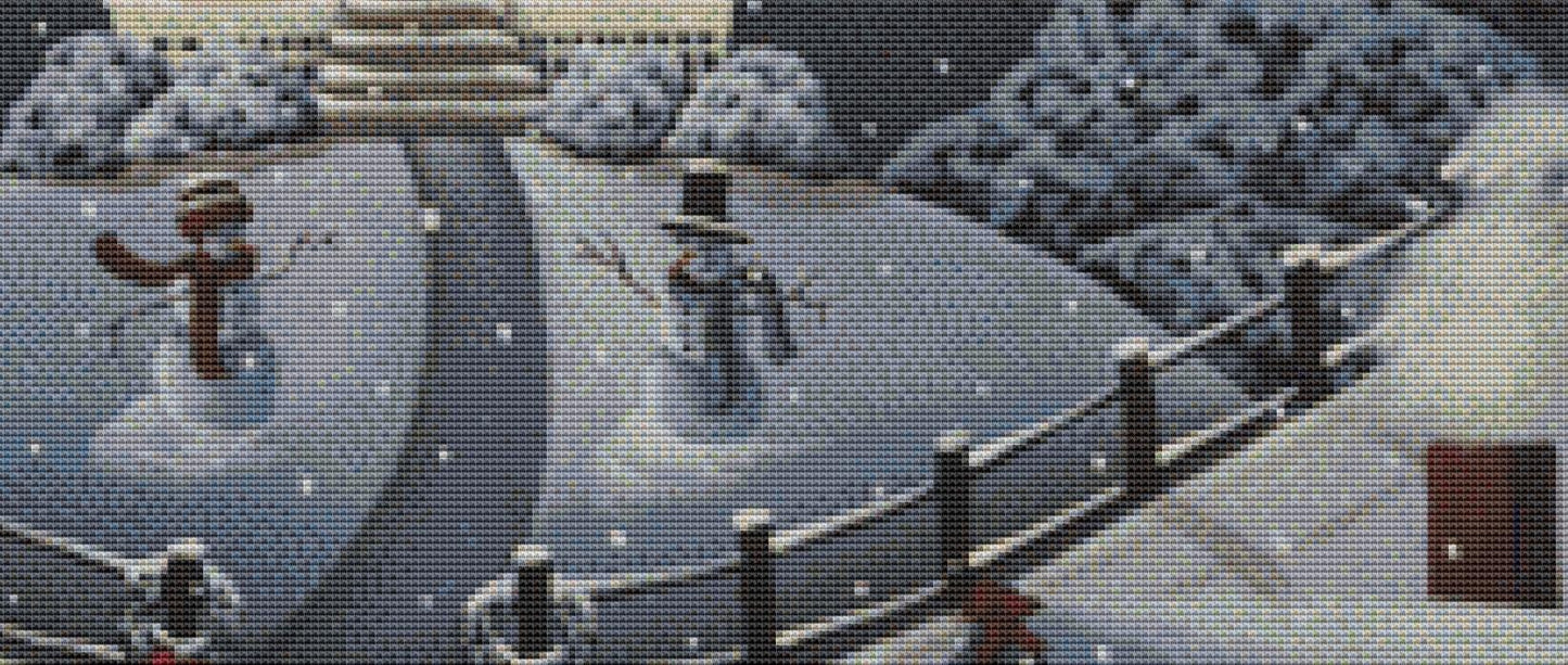 Christmas on Hickory Hill counted cross stitch pattern by Catherine Holman/Ansada Art Licensing Group, LLC