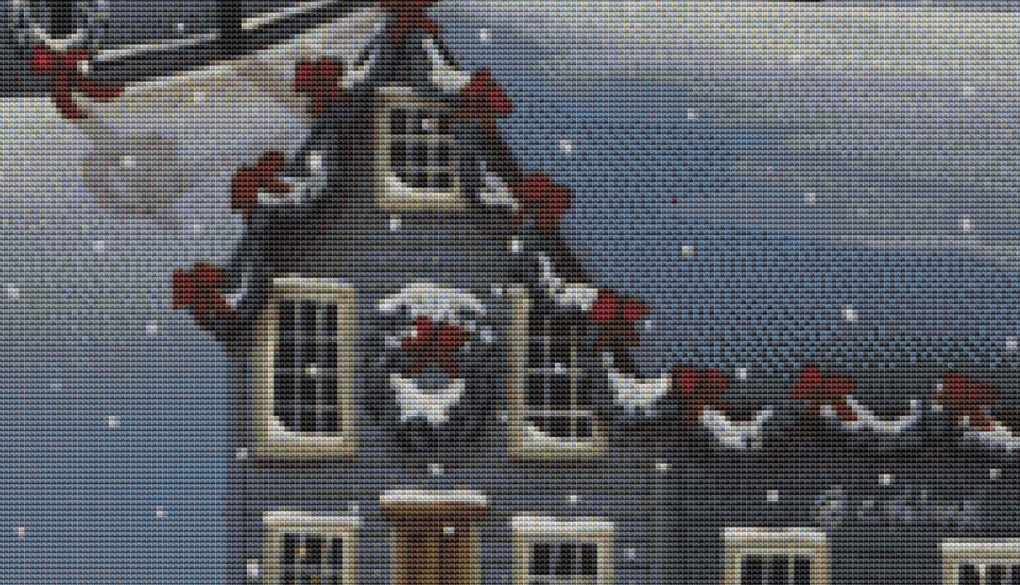 Christmas on Hickory Hill counted cross stitch pattern by Catherine Holman/Ansada Art Licensing Group, LLC