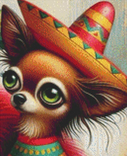 A Mexican Pocket Rocket counted cross stitch pattern by Ingrid Jean