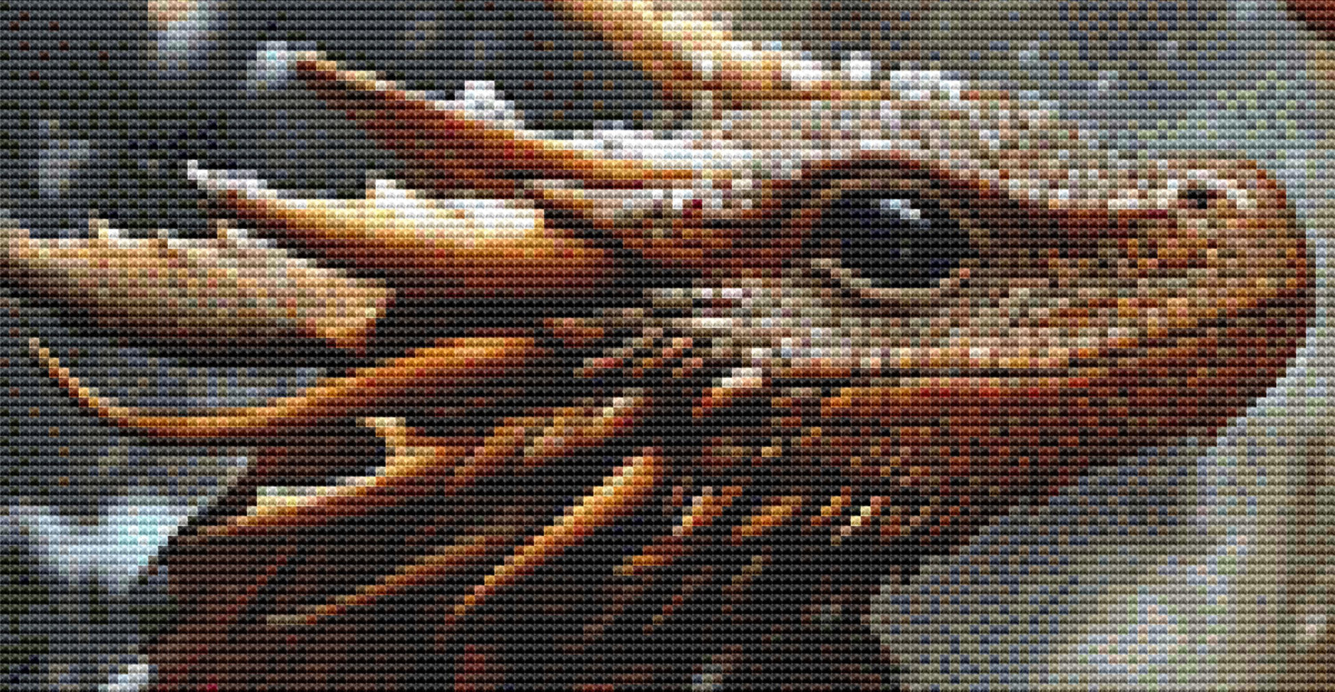 Santa's Gift full coverage cross stitch pattern by Serr.Kai A Quill & Ink