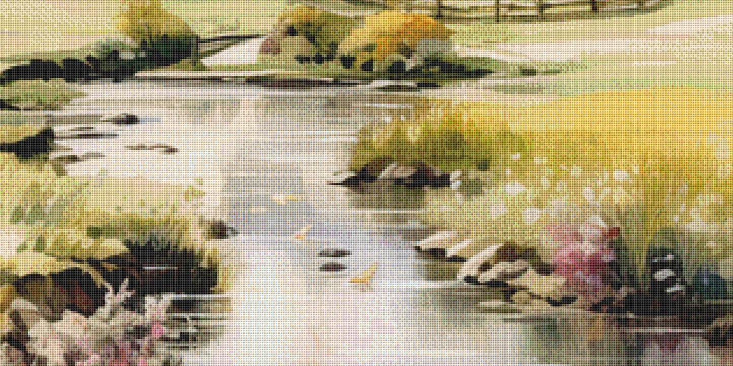 Blissful Solitude (Max Size/Color) counted cross stitch pattern by Liededrom