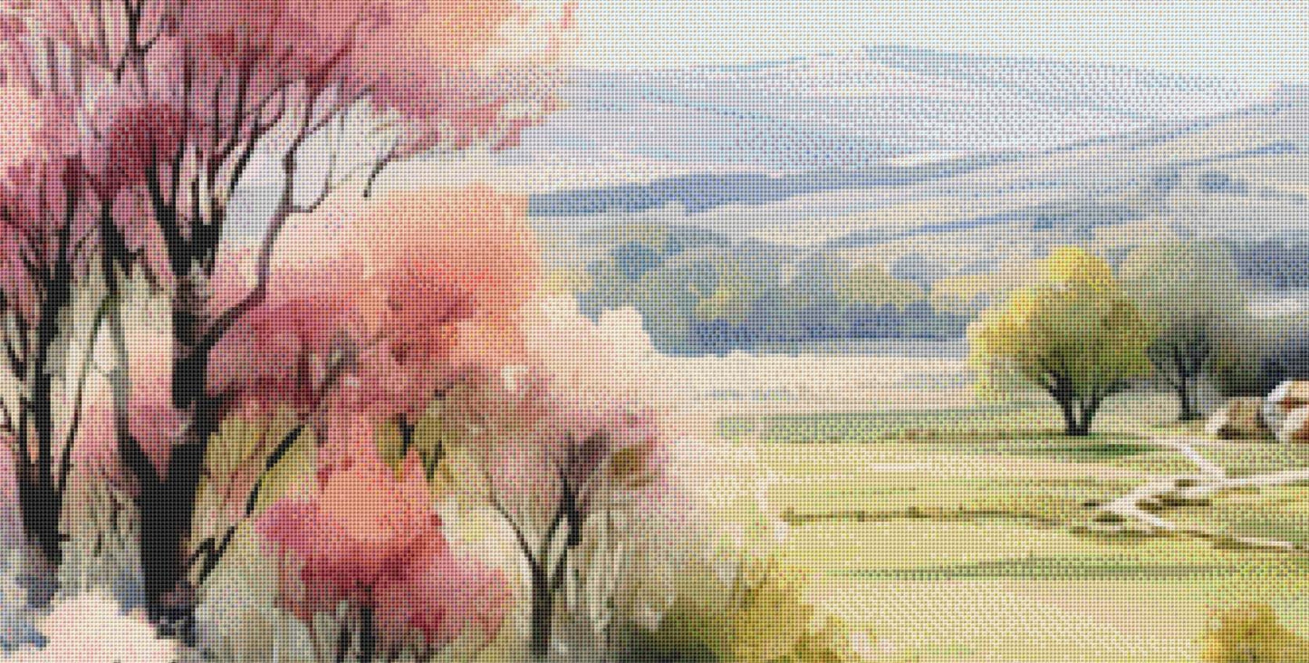 Blissful Solitude (Max Size/Color) counted cross stitch pattern by Liededrom