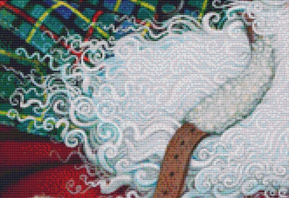 Saint Nick in His Sleigh counted cross stitch pattern by Richard Jesse Watson/Ansada Art Licensing Group, LLC