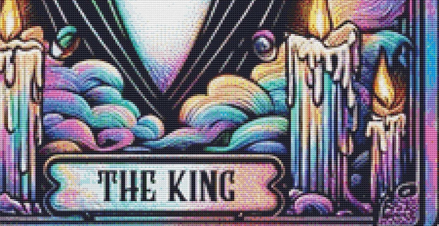 The King counted cross stitch pattern by PULSARSvg