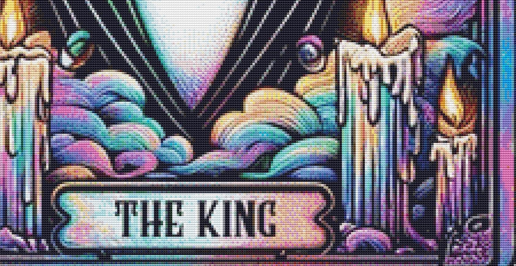 The King counted cross stitch pattern by PULSARSvg