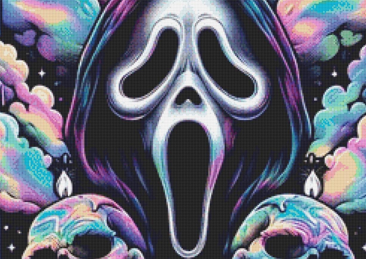 Ghost Face counted cross stitch pattern by PULSARSvg