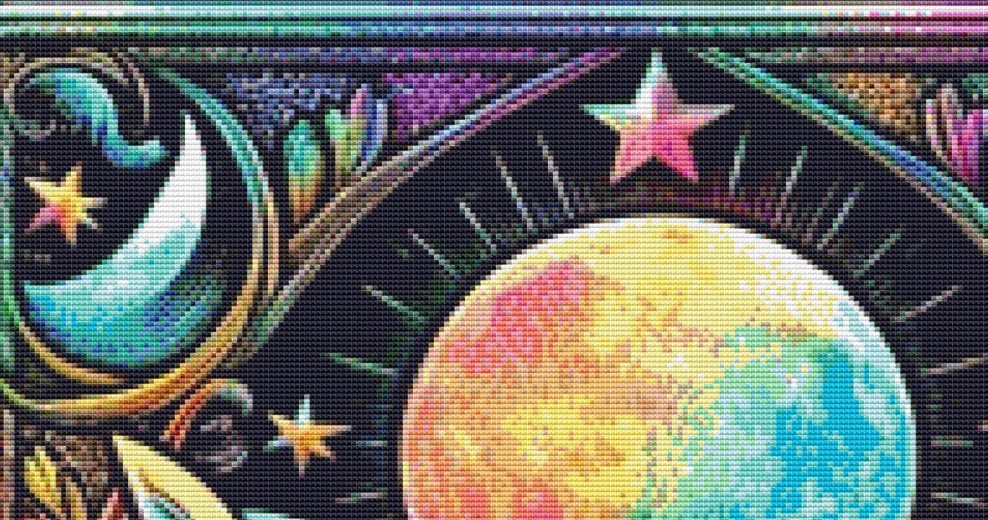 The Camper counted cross stitch pattern by PULSARSvg