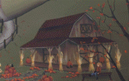 Thanksgiving Dinner counted cross stitch pattern by Catherine Holman/Ansada Art Licensing Group, LLC