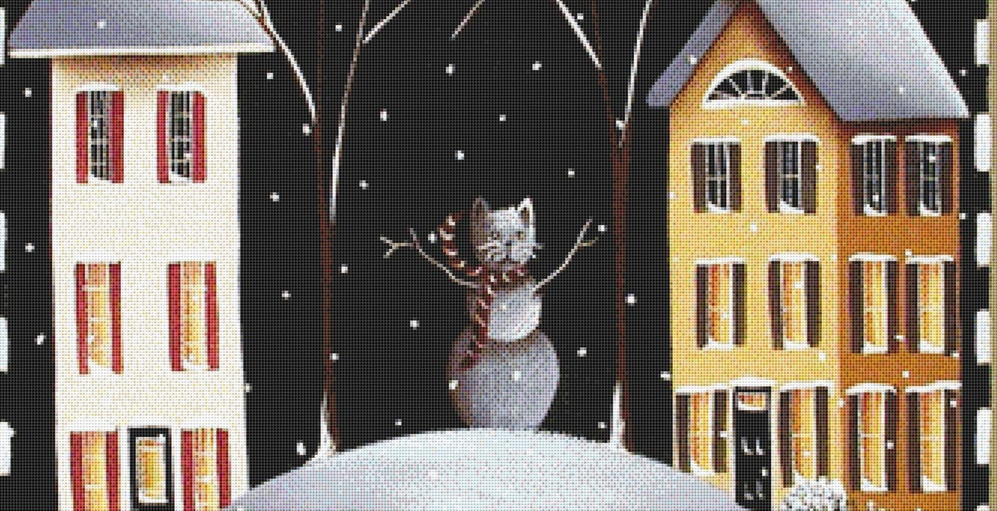 A Kitten Winter Wonderland! counted cross stitch pattern by Catherine Holman/Ansada Art Licensing Group, LLC
