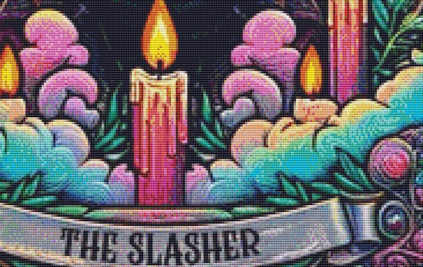 The Slasher counted cross stitch pattern by PULSARSvg