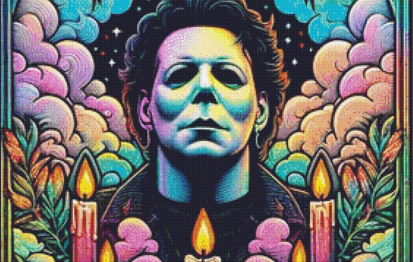 The Slasher counted cross stitch pattern by PULSARSvg