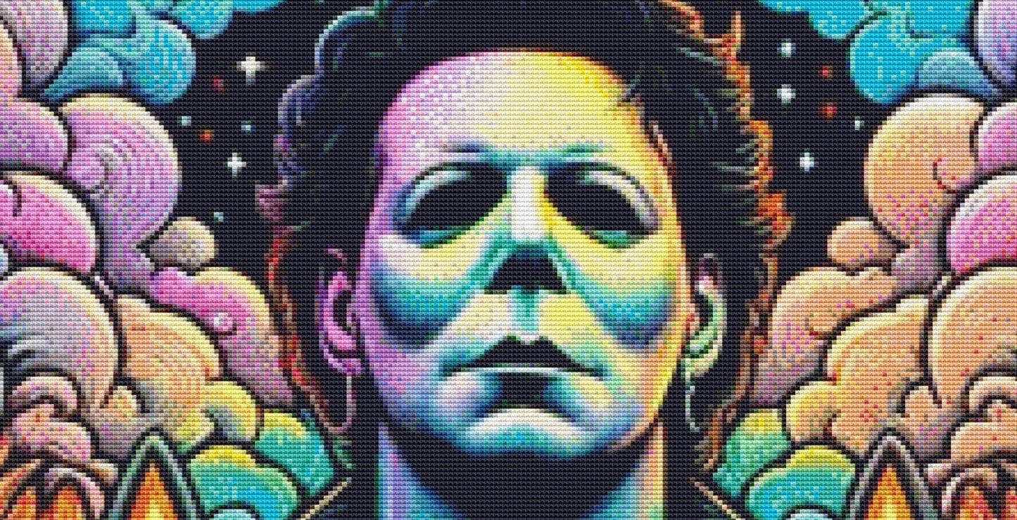 The Slasher counted cross stitch pattern by PULSARSvg