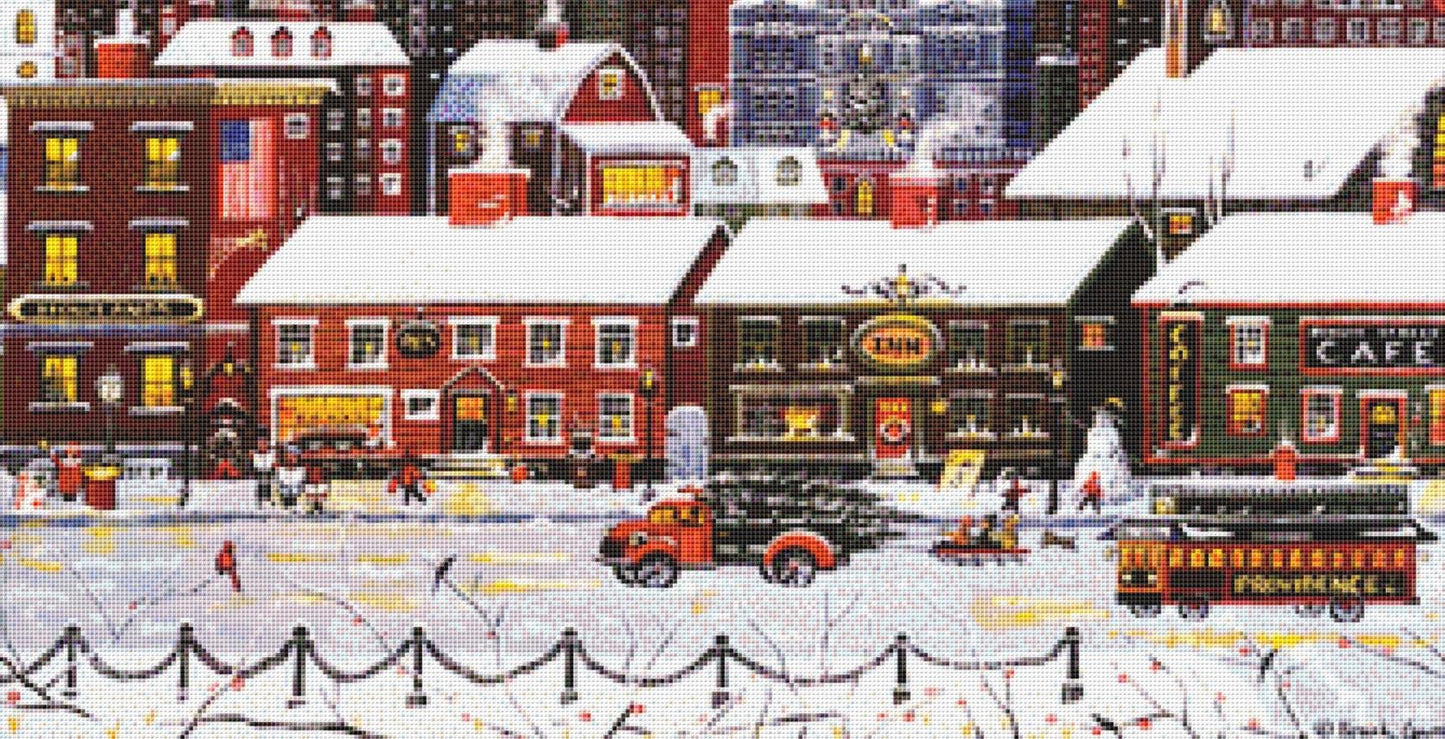 Benefit Street counted cross stitch pattern by Patrick Gauthier