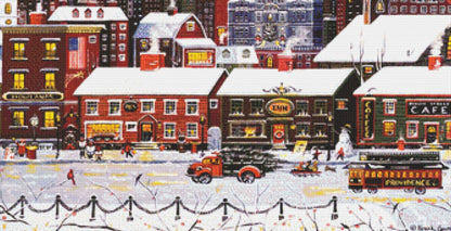Benefit Street counted cross stitch pattern by Patrick Gauthier