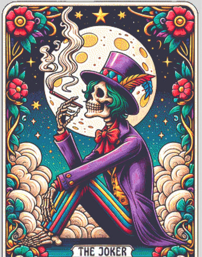 The Joker The Smoker The Midnight Toker counted cross stitch pattern by MagicMangoStudios