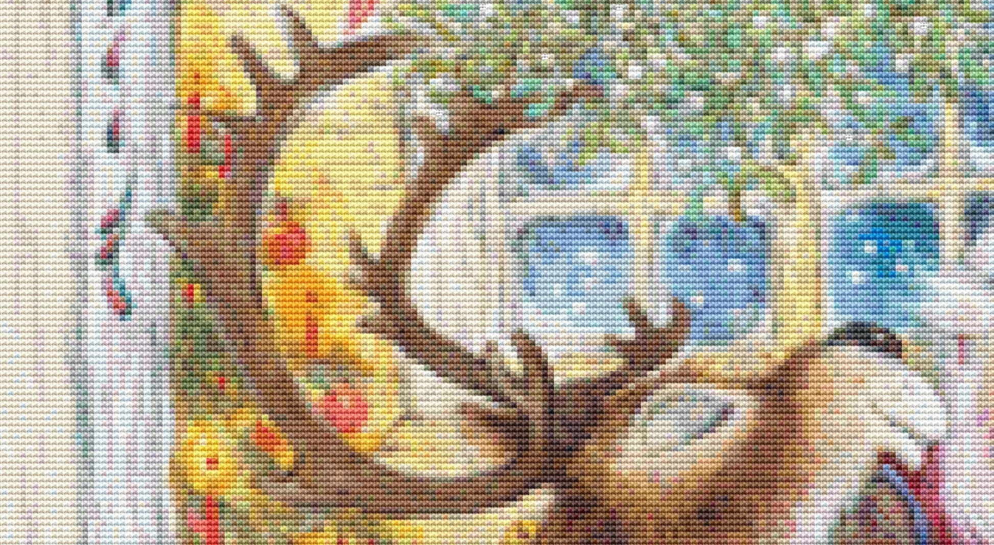 Under the Mistletoe counted cross stitch pattern by Lisi Martin/AB Pictura, Karlstad, Sweden