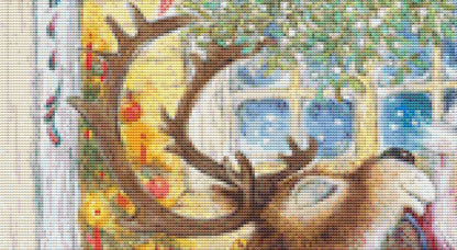 Under the Mistletoe counted cross stitch pattern by Lisi Martin/AB Pictura, Karlstad, Sweden