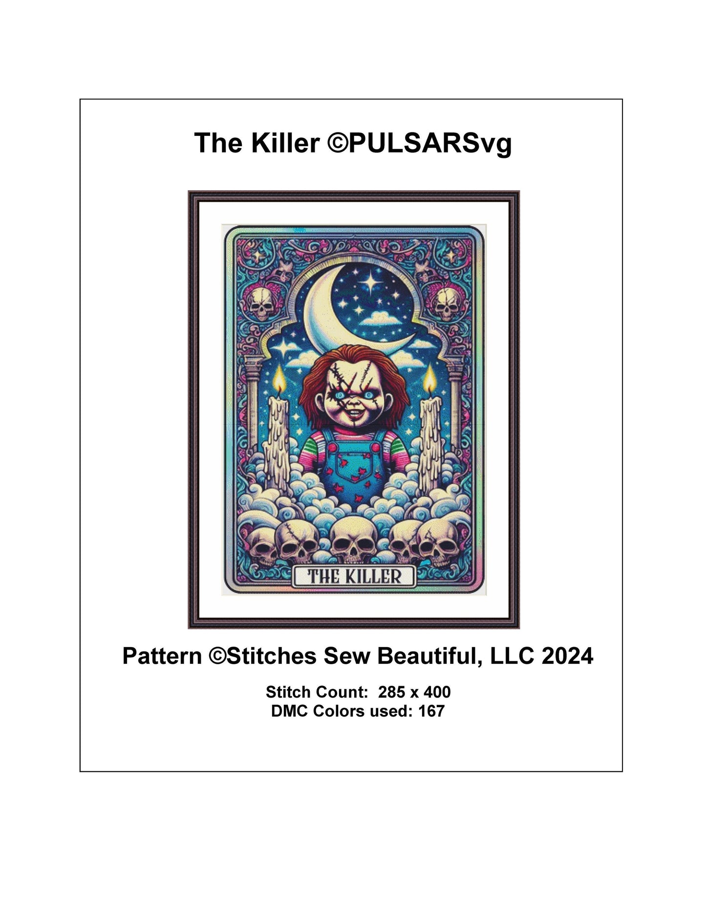 The Killer counted cross stitch pattern by PULSARSvg