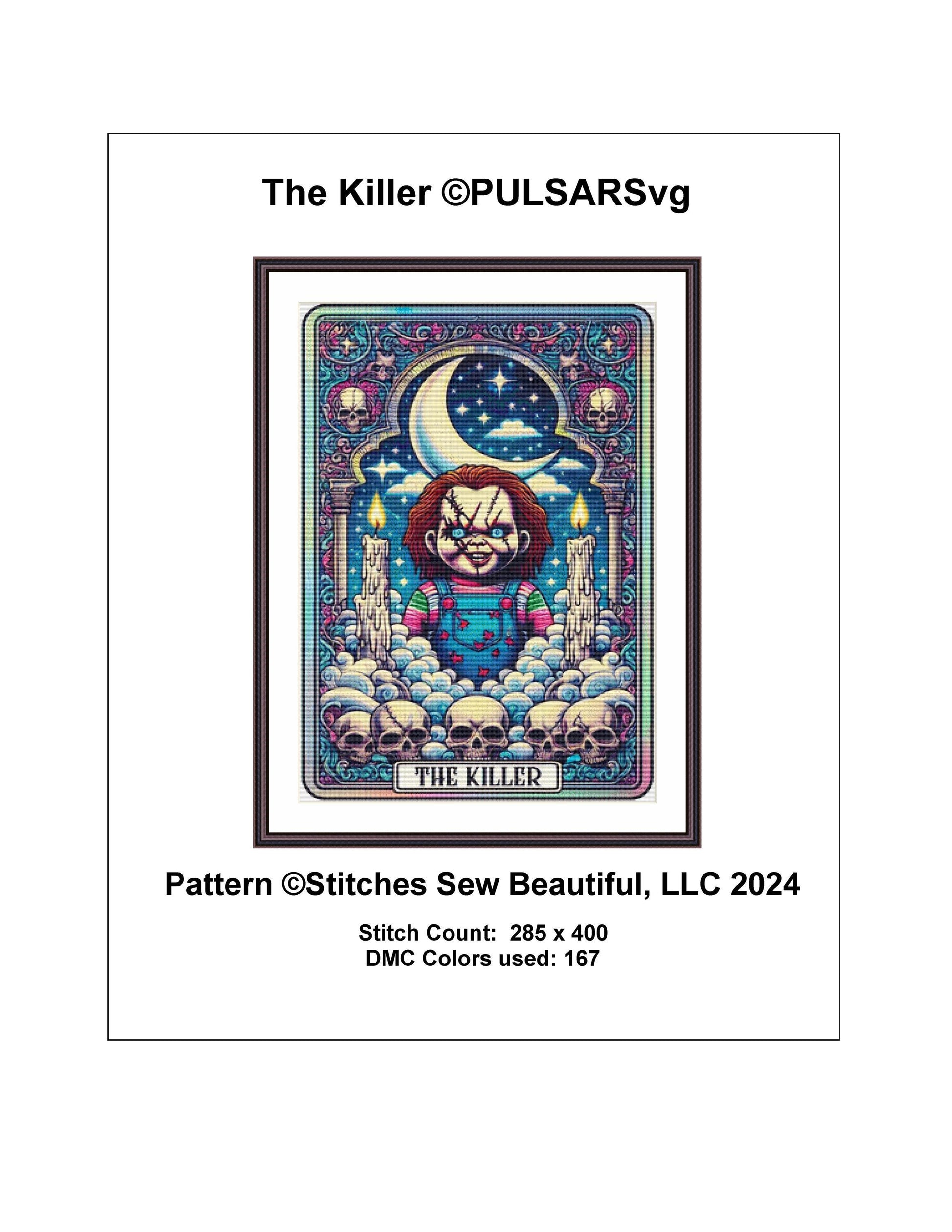 The Killer counted cross stitch pattern by PULSARSvg